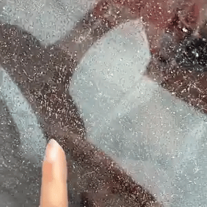 Kapak glass cleaner removing bugs tree sap and road grime from car windshield with clear results