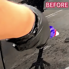Car scratch remover for cars removing paint scratches with before and after results using Kapak scratch remover