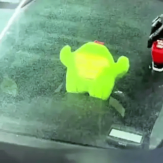 Kapak oil film cleaning brush removing windshield haze leaving clear streak free glass
